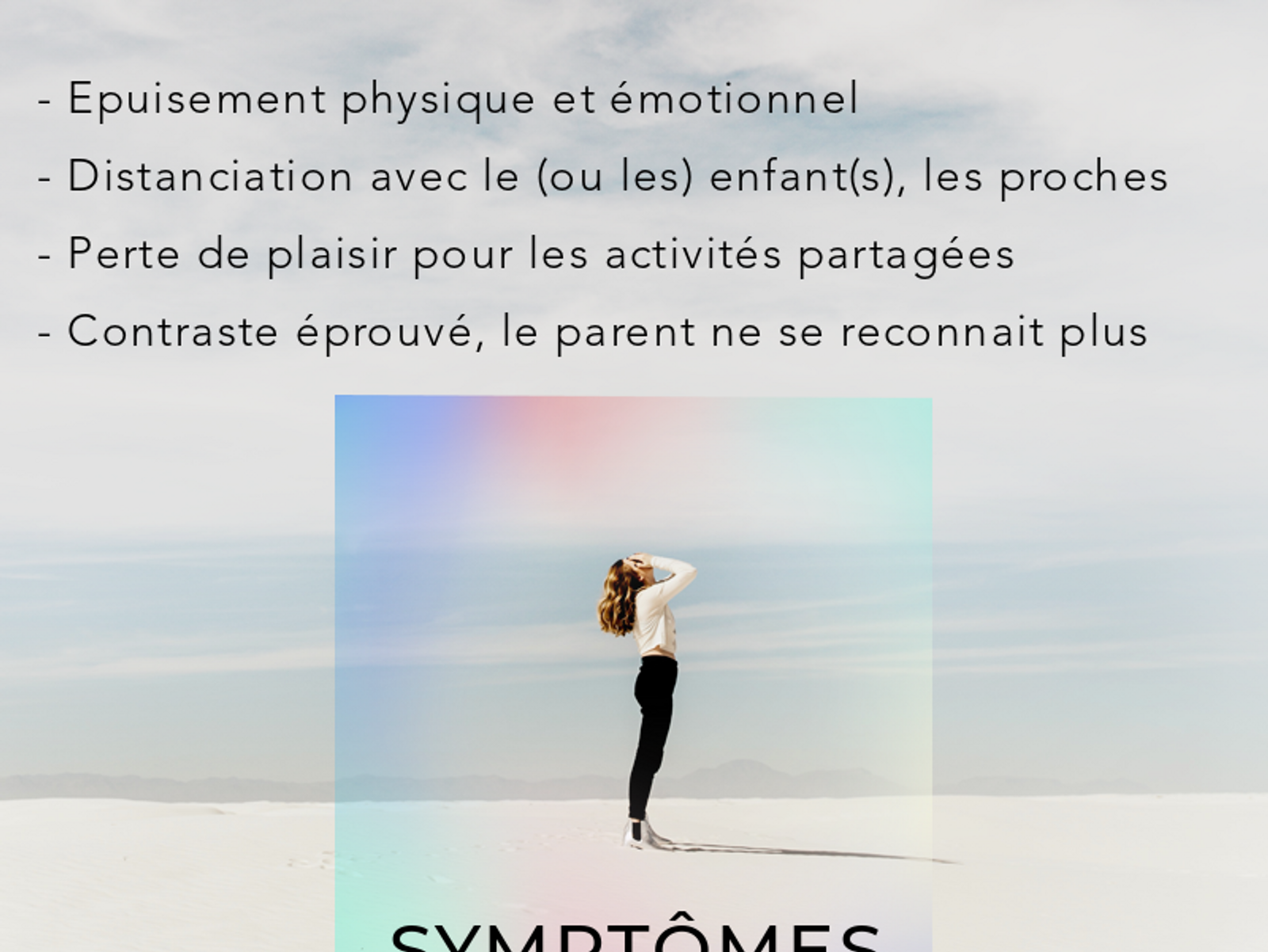 Symptômes du Burnout Parental